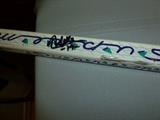 Autographed Seattle Thunderbird hockey stick