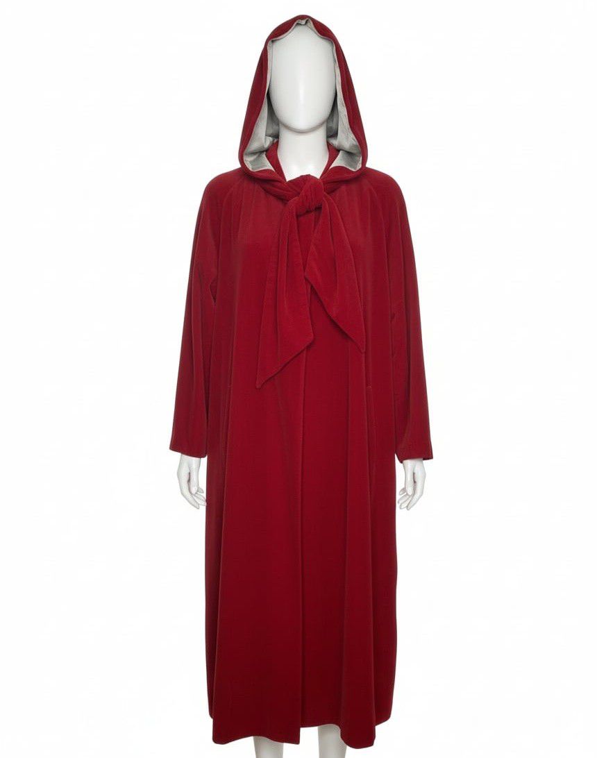 Vintage Red Velvet Opera Coat