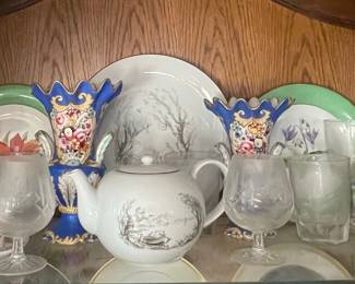 Old Paris Porcelain Vases
