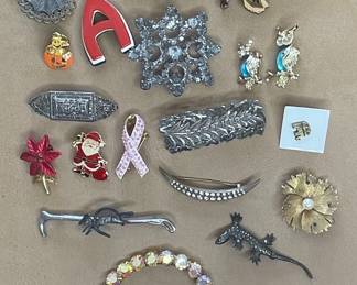 Vintage Costume Jewelry Brooches