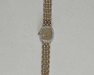 Baume & Mercier 14k Gold Diamond Cocktail Watch