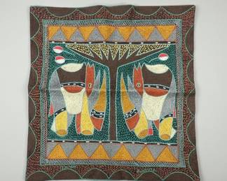 Kaross Hand-Embroidered Decorative Cushion Cover