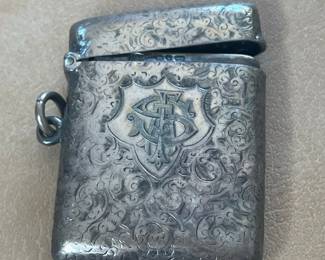 Victorian Sterling Silver Vesta Case