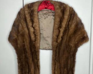 Capitol Furs Mink Stole Vintage