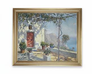 V. Finiciello Oil Painting of Capri