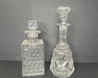 Vintage Lead Crystal Decanters