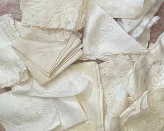 Vintage Embroidered and Lace Handkerchiefs