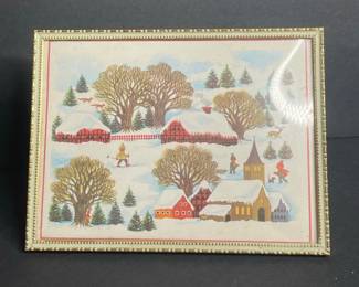 Nebro London Danish Winter Scene Print