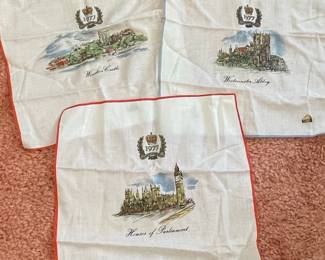 Queen Elizabeth II Silver Jubilee Commemorative Handkerchiefs