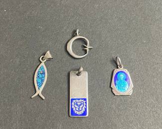 Collection of Sterling Silver Pendants