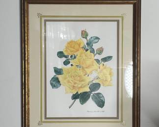 The Gold Crown Rose by Rosanne Sanders with COA