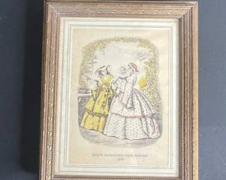 Godey's Americanized Paris Fashions Print