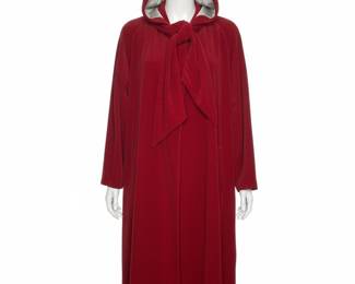 Vintage Red Velvet Opera Coat