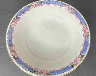 Pearl Pottery Hanley England Floral Serving Bowl