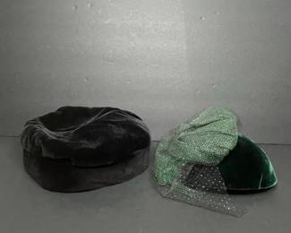 Vintage Velvet Millinery Hats