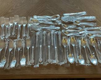 Lot 74: New Silverplate Towle Flatware Set