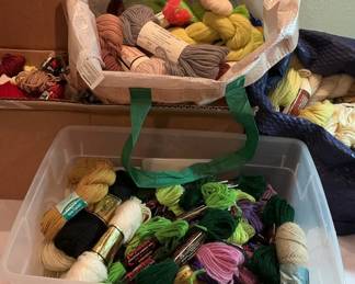 Lot 24: Assorted Tapestry Wool and Needle Art Yarn Lot