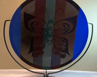 Lot 1: Signed Kurt McVay Fused Art Glass
