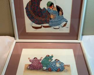 Lot 6: Two Framed and Signed Alaskan Artist, Barbara Lavallee Prints