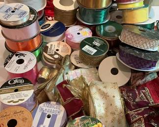 Lot 28: Assorted Decorative Ribbon Spools