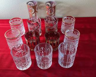 Lot 58: Barware/Glassware, Crystal and MCM Glasses