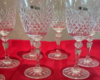 Lot 16: Galway Crystal Clarenden Pattern Wine glasses