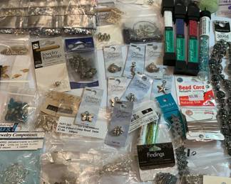 Lot 26: Assorted Jewelry Making Supplies and Beads