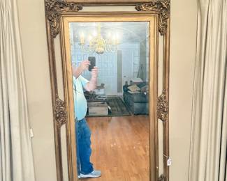 Antique Gold Ornate French Mirror with Gilt Frame $350