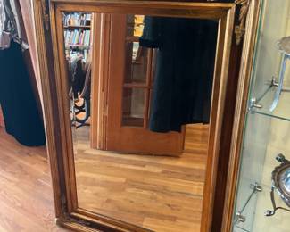 Gilded beveled mirror