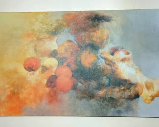 Abstract Canvas Painting, Approx 30" x 48"