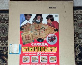 Carrom Gameboard, Model No. 100, With Box