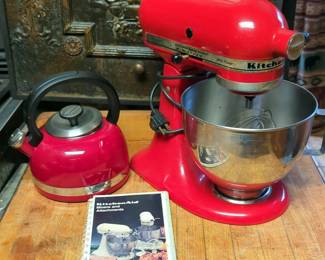 KitchenAid Ultra Power Stand Mixer With Manual, Model KSM90, And KitchenAid Tea Kettle
