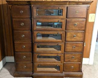 Alexander Julian Home Colours Wooden Haberdashery Multi-Drawer Cabinet, 61.5" x 60" x 18.75