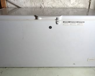 GE Chest Deep Freezer, Model FCM16DLCWW, 33" x 26" x 65", Powers On