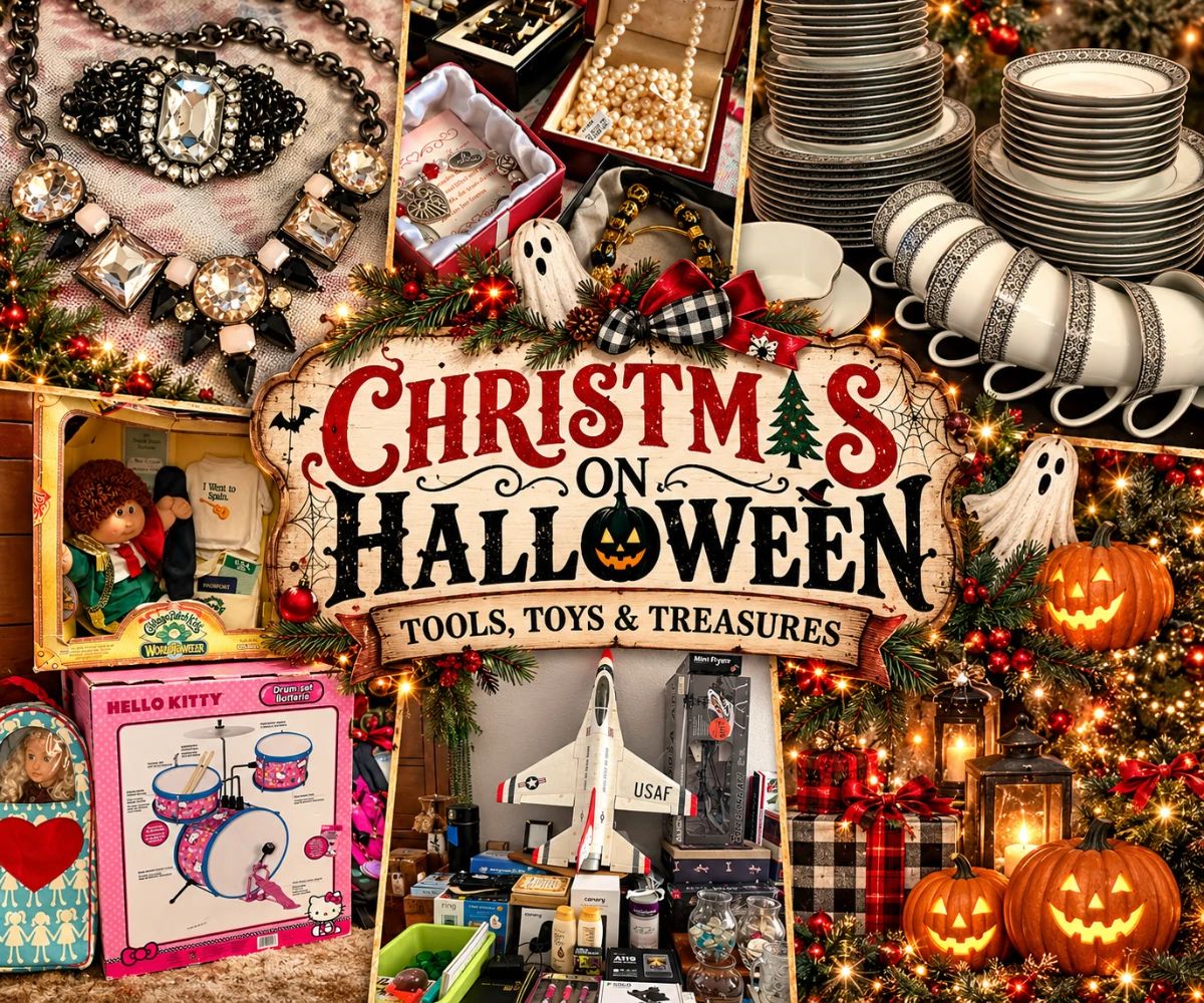 Christmas on Halloween Estate Sale