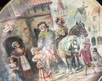 36" Diameter Falstaff tin advertising sign