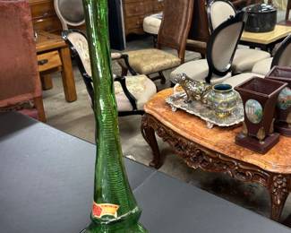 Tall chianti bottle