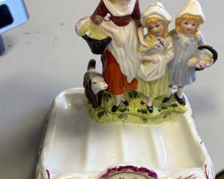 Porcelain and bisque soap dish