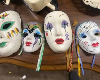 Collection New Orleans Mardi Gras masks