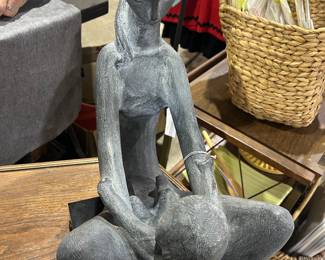 Mother and child sculpture