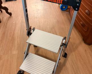 Little Giant Folding Step Ladder – Compact folding two-step ladder.