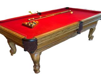 Steepleton Billards Table with Accessories