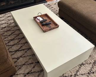 Four Hands White Concrete Coffee Table