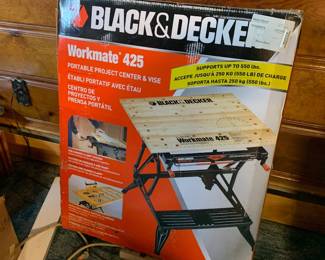 Black & Decker Workmate 425 portable project center and vise in its original box.