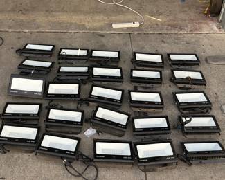 Lot 337: Lot of (25) Ustellar 80W LED Flood Light Event Outdoor Spotlights