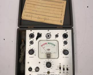 Lot 242: Olson Vacuum Tube Tester Model KB-142 W/ Portable Latching Hard Carrying Case