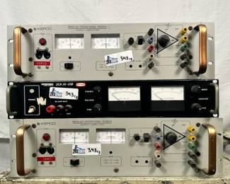 Lot 343: Lot of (3) DC Bench Power Supplies including (2) Kepco BOP 72-1.5M Bipolar Power Supplies, (1) Sorensen DCR 20-25B Power Supply