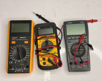 Lot 621: Lot of 3 Digital Multimeters & LCR Testers - Ideal 61-361, SZBJ BM4070, VICHY VC99