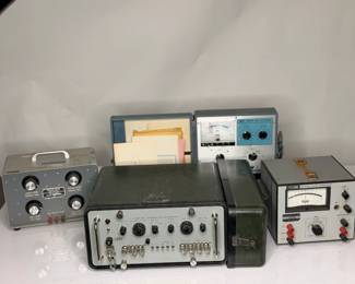 Lot 505: Lot of Test / Radio Equipment including Fluke 845A Null Detector, Exact 566 Generator, B&K 465 CRT Tester