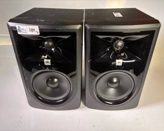 Lot 389: JBL 306P MkII Active Powered Studio Monitor Speakers Pair